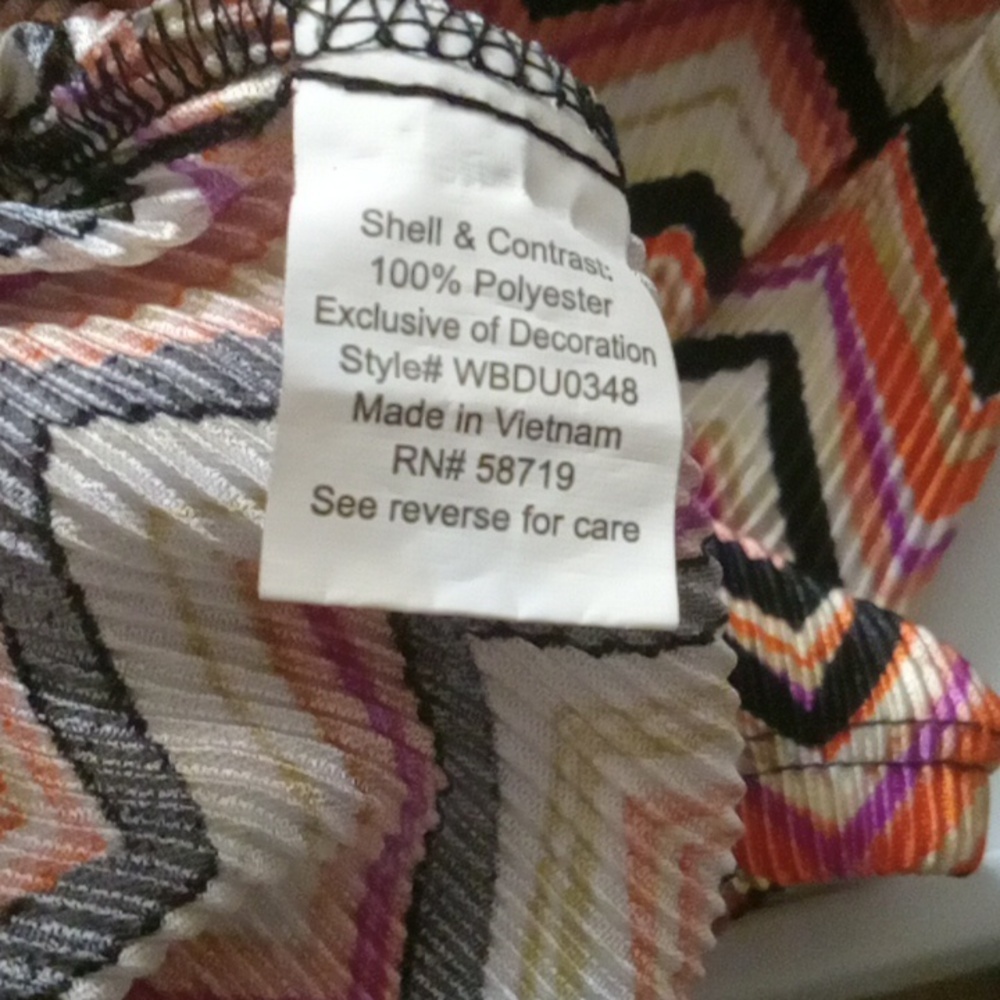 Notations Chevron Print Top 2x - Picture 7 of 7